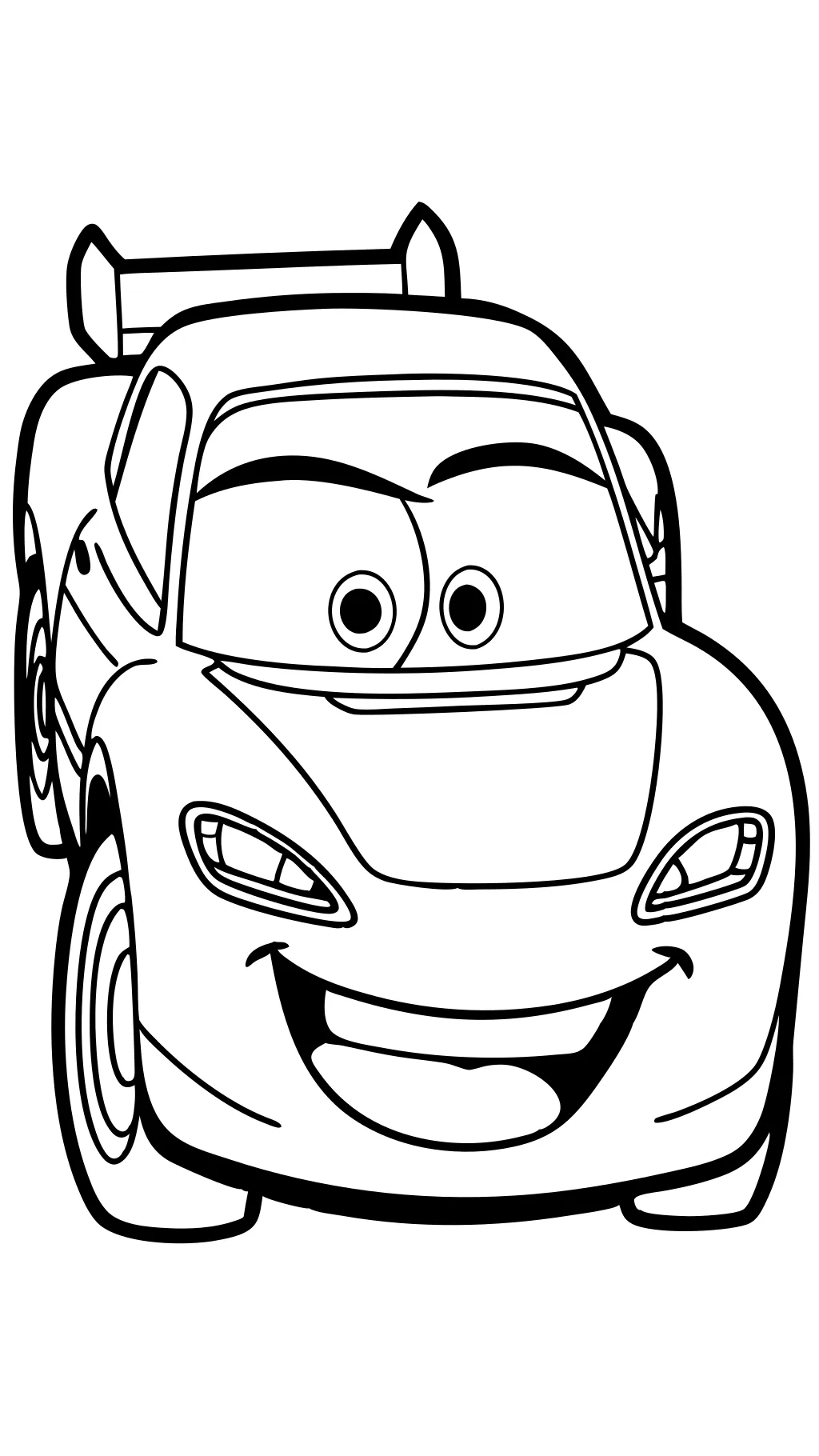 Lightning McQueen para colorear gratis